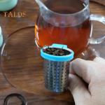 Boules à thé rouges en métal 