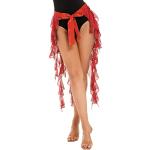 LQZ(TM) Femme Fille Ceinture Danse Orientale Belly Danse du ventre Ethnique  Soie Écharpe Foulard - Noir - 150*30cm : : Mode