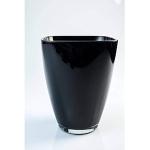 Vases carrés INNA Glas noirs en verre de 17 cm 