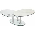 Tables basses en verre Inside 75 gris acier en verre contemporaines 