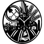 Horloges murales noires en bois à motif tracteurs Jake et les pirates Tic-Tac 