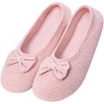 Chaussons ballerines roses look fashion pour femme 