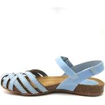 Sandales Inter-bios bleu ciel en cuir en cuir Pointure 37 look fashion pour femme 