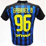 Inter Maillot de football Gabriel Barbosa Gabigol 96 réplique autorisée garçon homme (12 tailles)
