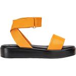 Sandales saison été Inuovo orange avec un talon jusqu'à 3cm pour femme 