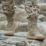 Bottes de neige & bottes hiver  kaki en polyester imperméables plus size look militaire pour homme 