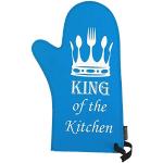 Invotis King of The Kitchen Gant de Cuisine Bleu