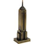 Accessoires de maison dorés en métal à motif Empire State Building 