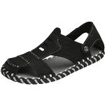 Sandales plates noires à motif licornes respirantes à talons compensés pour pieds larges Pointure 43 look sexy pour femme 