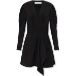 Robes Iro Paris noires à manches longues à manches longues à col en V Taille XS pour femme 