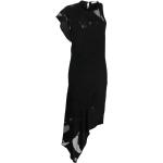 Robes Iro Paris noires en viscose à manches courtes mi-longues à manches courtes à col rond Taille XS pour femme 