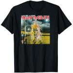 T-shirts à imprimés noirs Iron Maiden Taille S classiques pour homme 
