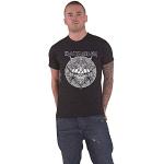 T-shirts à imprimés noirs Iron Maiden Taille L look Rock pour homme 