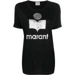 T-shirts à imprimés de créateur Isabel Marant noirs en jersey métalliques à manches courtes à col rond pour femme 