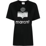 T-shirts à imprimés de créateur Isabel Marant noirs en jersey à manches courtes pour femme 