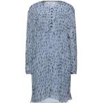 Robes de créateur Isabel Marant bleu ciel en viscose à manches longues courtes à manches longues à col rond Taille XS pour femme 