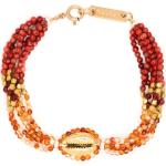 Bracelets de perles de créateur Isabel Marant orange en métal à perles pour femme 