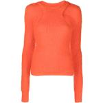 Pulls de créateur Isabel Marant orange en viscose à mailles à manches longues à col rond Taille XS pour femme en promo 