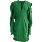 Robes de créateur Isabel Marant vertes en lyocell à manches longues éco-responsable courtes à manches longues Taille XS pour femme 