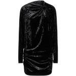 Robes de créateur Isabel Marant noires en polyester à manches longues courtes à manches longues Taille XS pour femme 