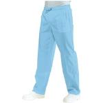 Pantalons taille élastique Isacco bleu ciel pour homme 