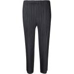 Pantalons taille élastique Issey Miyake noirs en polyester Taille XL pour femme 
