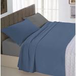 Italian Bed Linen CL-NC-avio/fumo-1P Natural Color ensemble de draps de lit, avio/Gris foncé, Single, 100 % Coton