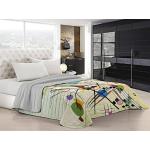 Italian Bed Linen Q-SD61 micro-2P Sogni D'autore Couette d'été,SD61,Double, Microfibre, Multicolor SD38
