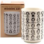 It's Hard to Get a Handle on Modern Art - Porcelain Tea Cup Featuring 65 Artists