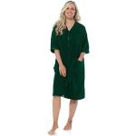 Peignoirs en éponge vert foncé en coton Taille XL classiques pour femme 