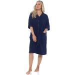Peignoirs en éponge bleu marine en coton Taille XS classiques pour femme 