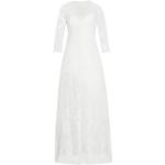 Robes décolletées de mariée Ivy Oak blanches en dentelle Taille XS pour femme 