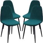 Housses de chaise vertes extensibles scandinaves 