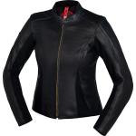 Vestes de moto  IXS noires en cuir Nappa coupe-vents respirantes Taille XS pour femme 