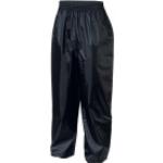Pantalons de pluie IXS noirs en PVC enfant imperméables look fashion 