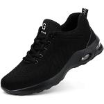 Chaussures montantes noires avec embout acier Pointure 50 look sportif pour homme 
