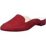 Chaussons mocassins Izia rouges en cuir à bouts ronds Pointure 36 look casual pour femme 