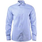 Chemises bleus clairs à effet froissé en tissu sergé Taille 3 XL classiques pour homme en promo 