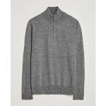 J.Lindeberg Kiyan Quarter Zip Wool Sweater Black Melange