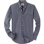 Chemises oxford gris foncé à manches longues Taille XL look business pour homme 