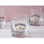 Jack Daniels No. 7 Rocks Glasses Set Of Four - Verres À Whisky Low Ball Vintage Des Années 1970 Cadeau Papa Homme Cavernes Amateur De Bourbon