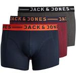 Caleçons Jack & Jones bleues foncé Taille 5 XL plus size look fashion pour homme en promo 