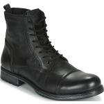 Chaussures Jack & Jones noires en cuir en cuir Pointure 42 pour homme en promo 