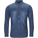 Chemises Jack & Jones bleues Taille XL pour homme 
