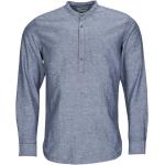 Chemises Jack & Jones bleues Taille XL pour homme en promo 