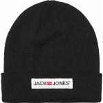 Bonnets Jack & Jones noirs à logo Tailles uniques look fashion pour homme 