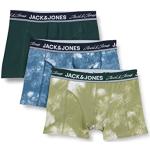 JACK & JONES JACSOLAR Trunks 3 Pack Caleçon, Bluefin/Pack : Vert Oil-Trekking Green, L Homme