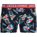 Boxers Jack & Jones bleu marine à motif fleurs Taille S look fashion pour homme 