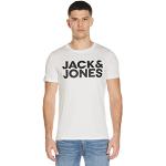 T-shirts Jack & Jones Noos blancs à manches courtes à manches courtes Taille M look fashion pour homme 
