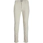 Pantalons chino Jack & Jones blancs stretch W30 look fashion pour homme 